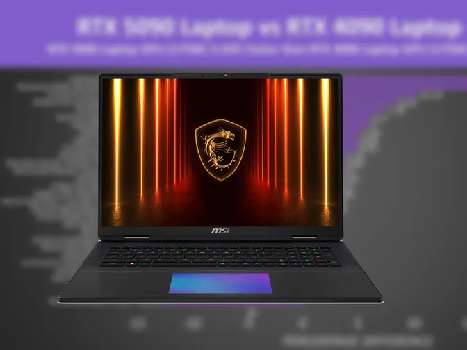 Графический процессор для ноутбука RTX 5090 разочаровывает по сравнению с ноутбуком RTX 4090 в бенчмарке 25 игр